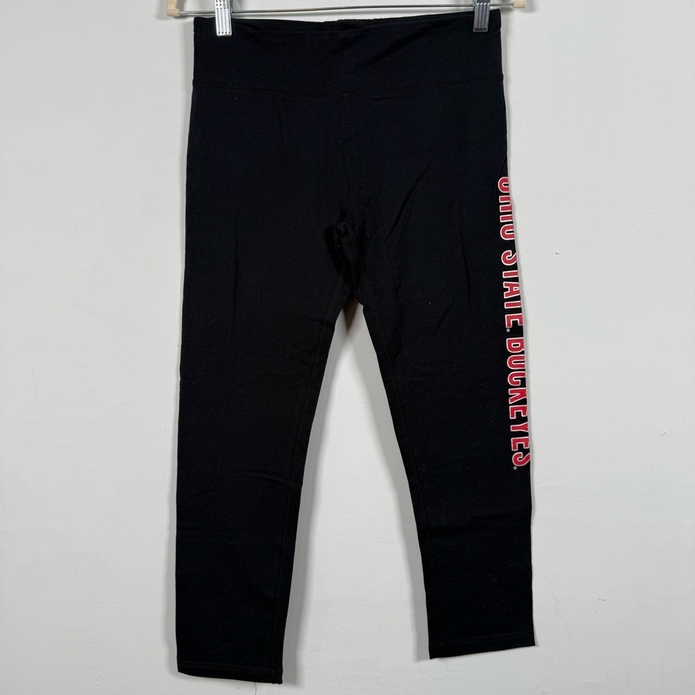Women's Ohio State Buckeyes Cotton Black Leggings, Size M